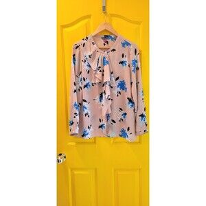 Vince Camuto Peach Floral Blouse